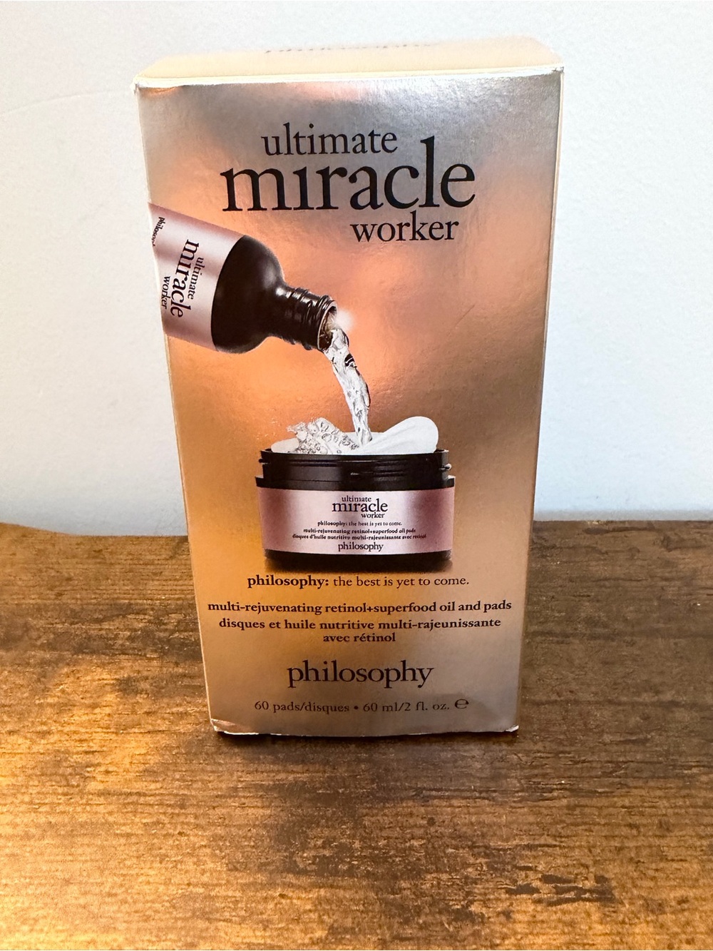 Philosophy Ultimate Miracle Worker Serum & Pads - Rose Gold & Black